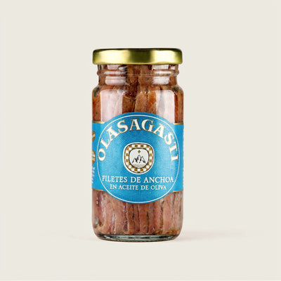 Anchoas del Cantábrico en aceite de oliva 90 g Olasagasti