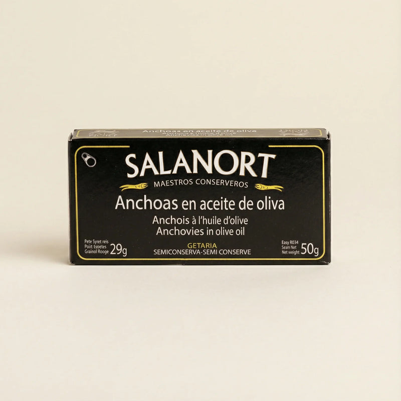 Anchoa del Cantábrico en aceite de oliva 50 g Salanort