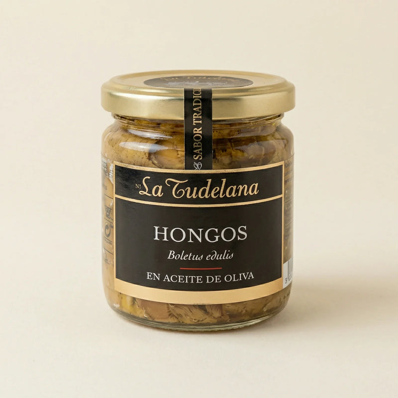 Hongos boletus edulis en aceite de oliva sabor intenso