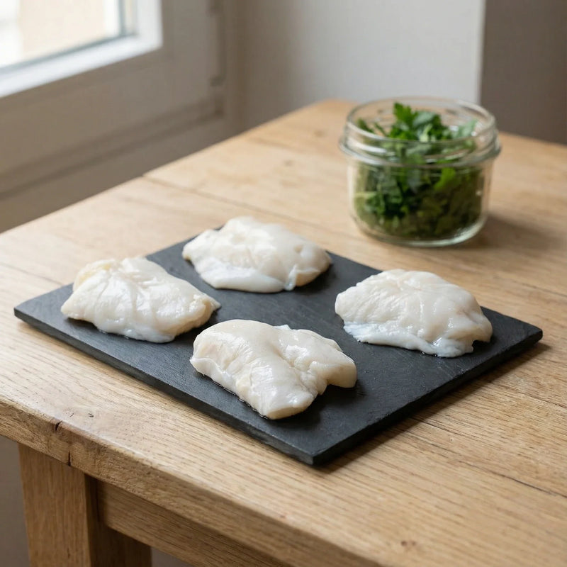 Cocochas de bacalao desalado ideales para pil-pil o al ajillo gourmet