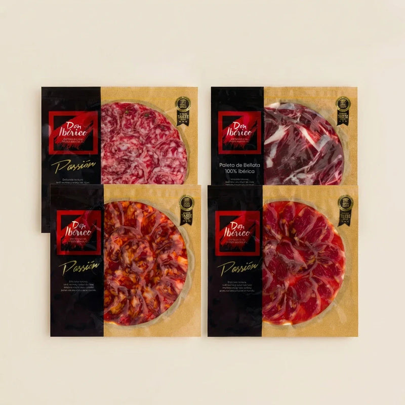Pack degustación con ibéricos loncheados de bellota premium