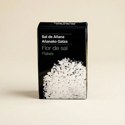 Escamas de flor de sal de Añana premium con textura crujiente