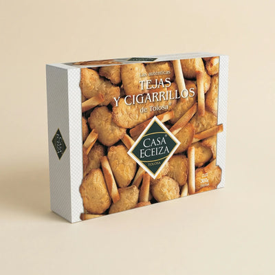 Estuche de tejas y cigarrillos Casa Eceiza 300 g artesanal