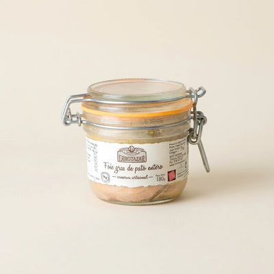 Foie gras de pato entero mi-cuit 180 g gourmet