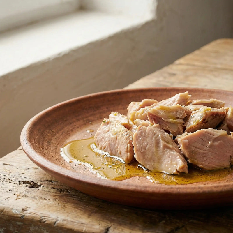 Atún claro en aceite de oliva virgen extra ideal para ensaladas y tapas