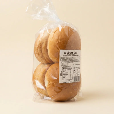 Pan burger brioche artesanal masa madre País Vasco 300 g pack 4 unidades