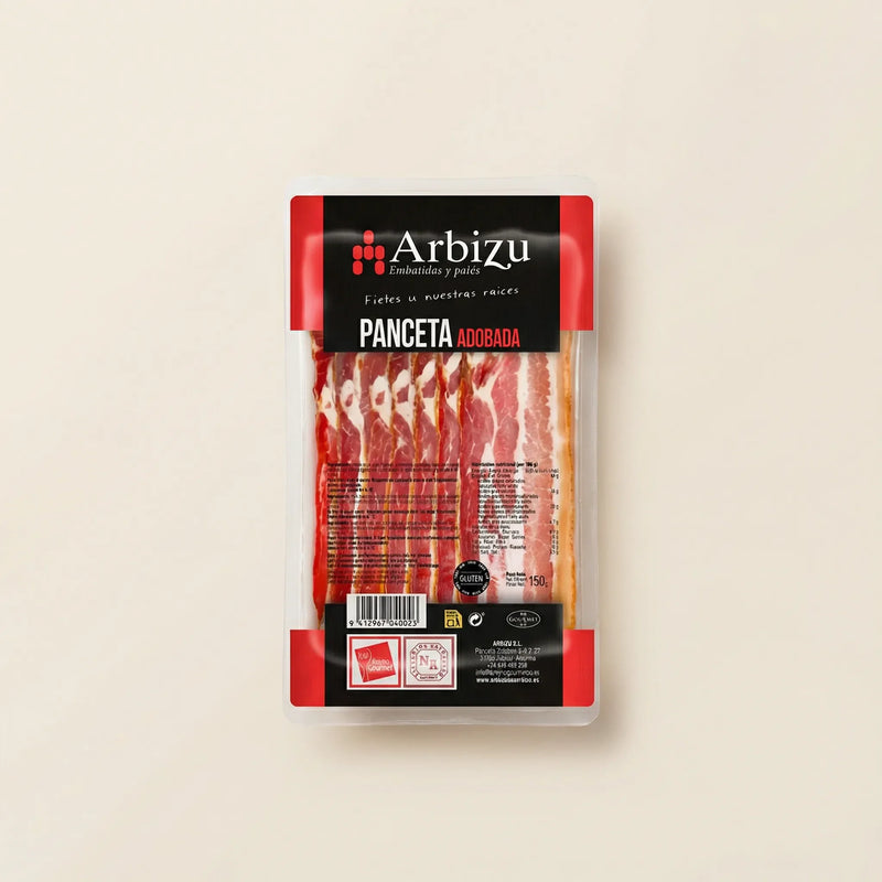 Panceta adobada de Arbizu en lonchas con sabor intenso