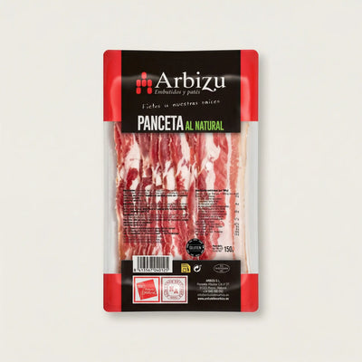 Panceta sin adobar de Arbizu en lonchas con sabor natural