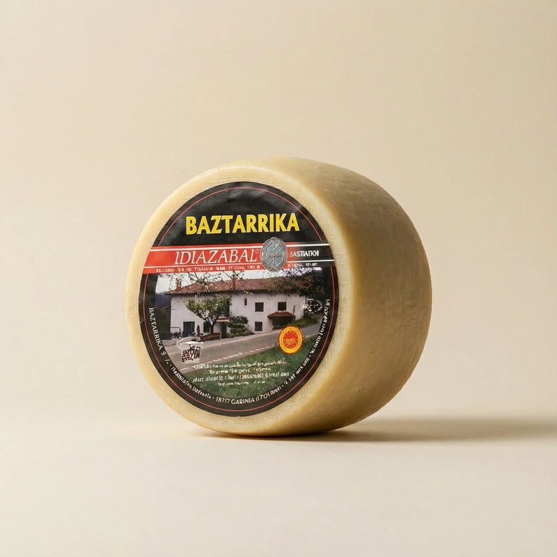 Queso Idiazabal DOP Baztarrika artesanal de leche cruda de oveja latxa