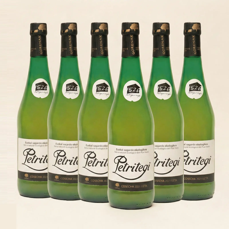 Sidra natural Petritegi pack 6 Euskal Sagardoa