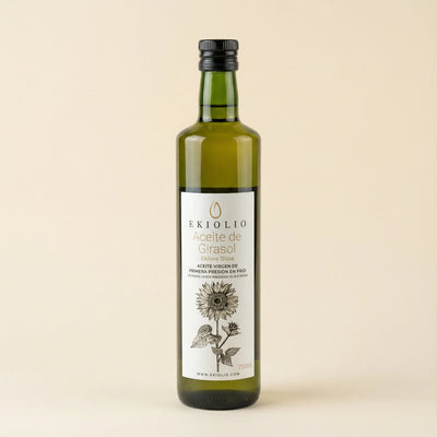Aceite de girasol ecológico Ekiolio Araba 750 ml prensado en frío