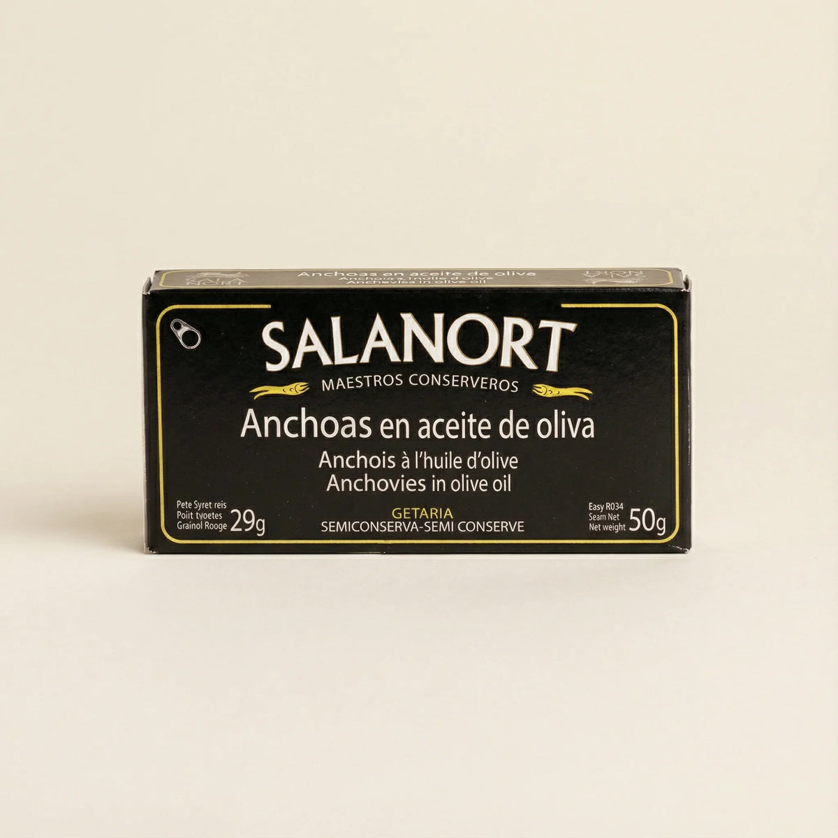 Anchoa del Cantábrico en aceite de oliva 50 g Salanort