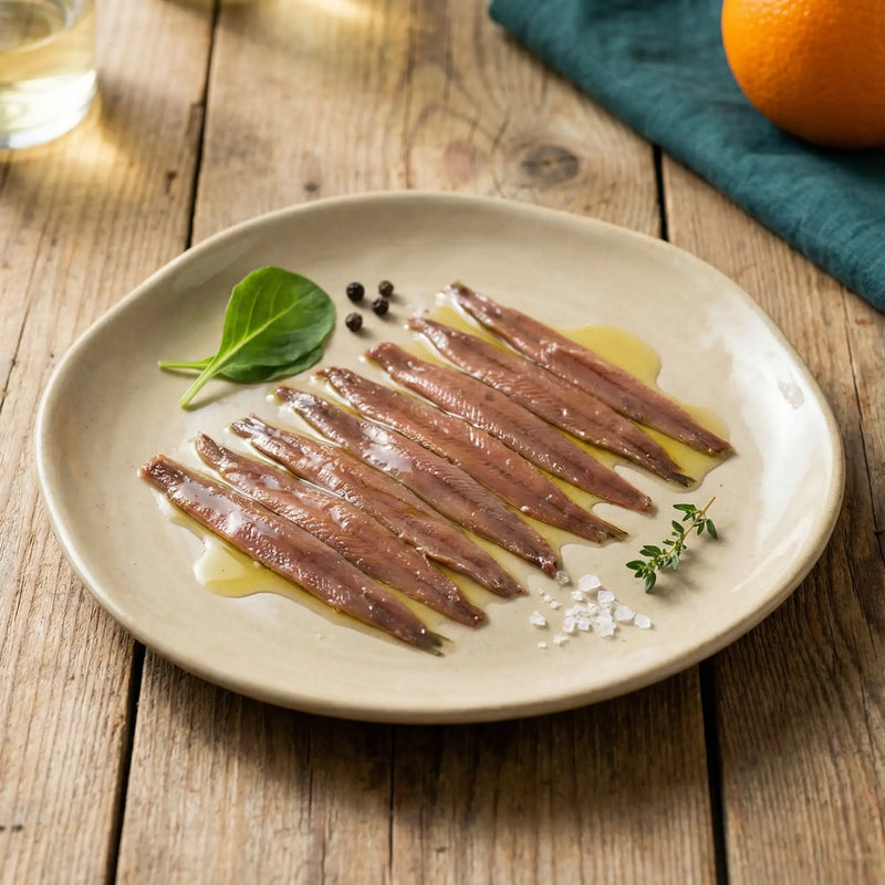 Filetes de anchoa Olasagasti jugosos y de sabor auténtico tradicional