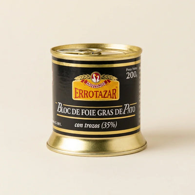 Bloc de foie gras de pato con trozos 200 g cremoso