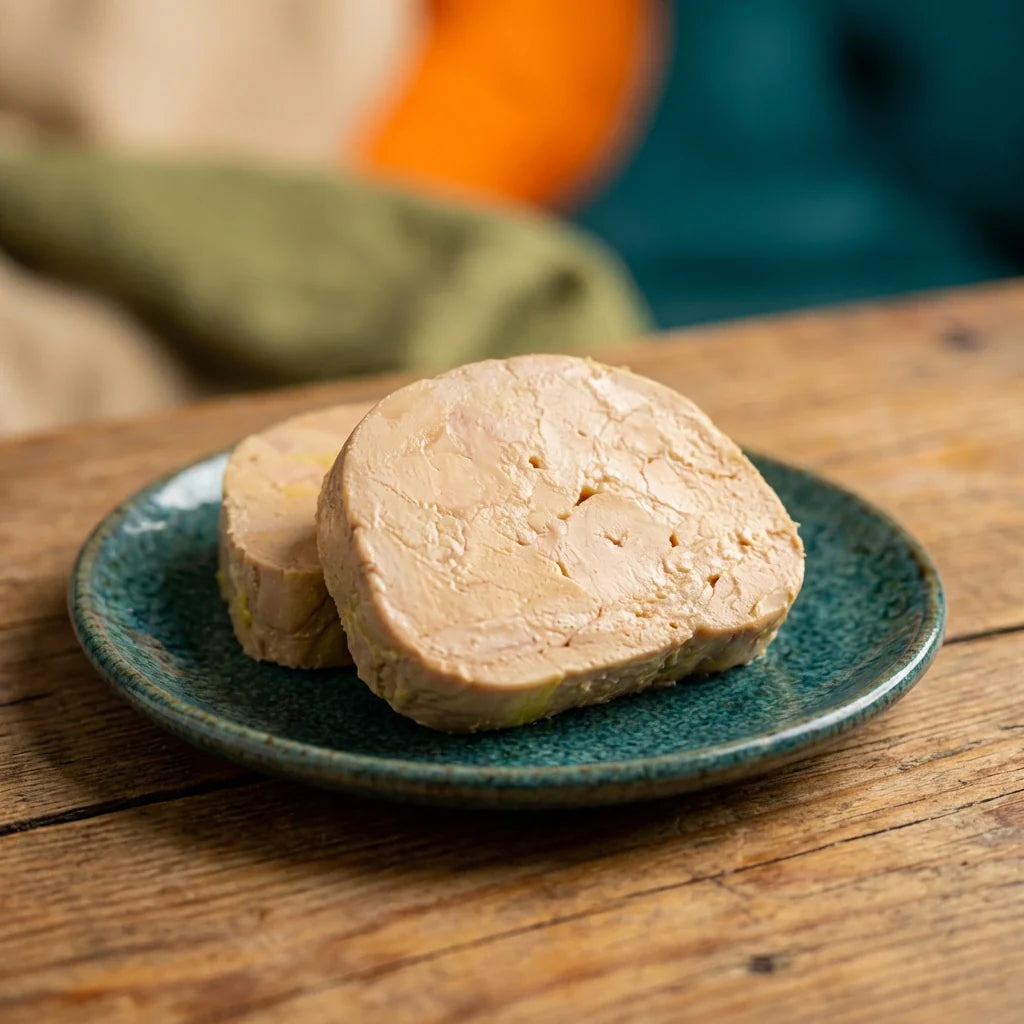Foie de pato con textura suave y sabor delicado