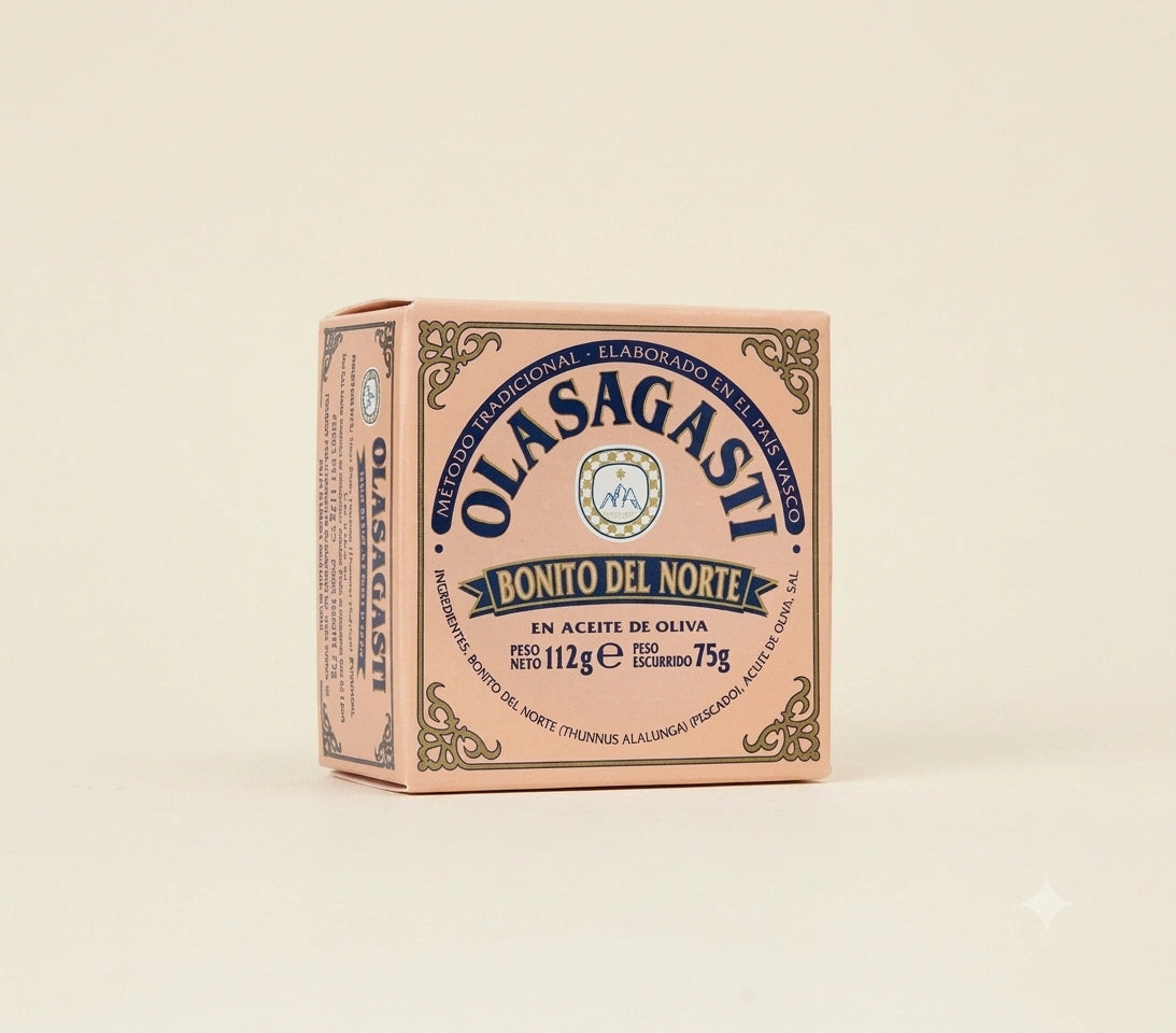 Tronco de Bonito del Norte en Aceite de Oliva Olasagasti 112 g