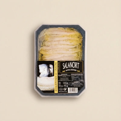 Boquerón en aceite de oliva Salanort 120 g suave y jugoso