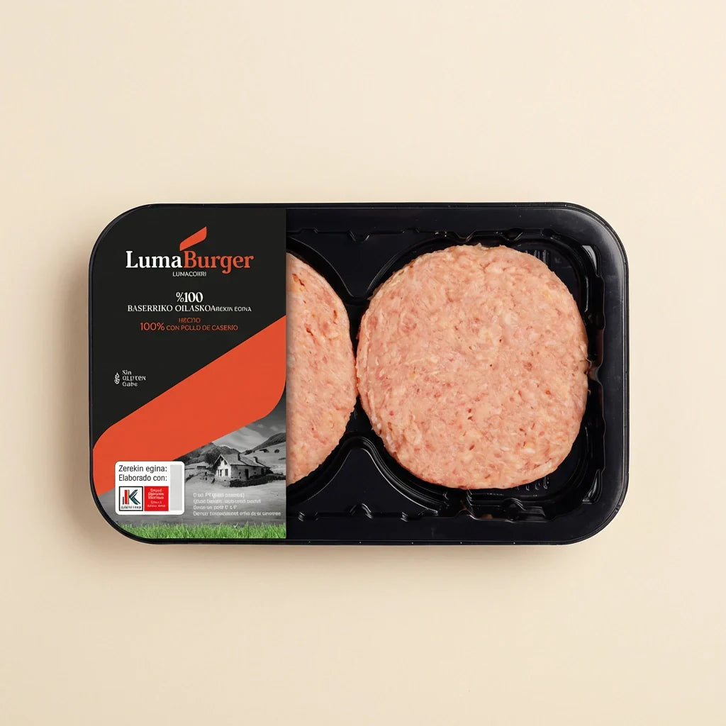 Burger meat de pollo caserío Lumagorri jugoso