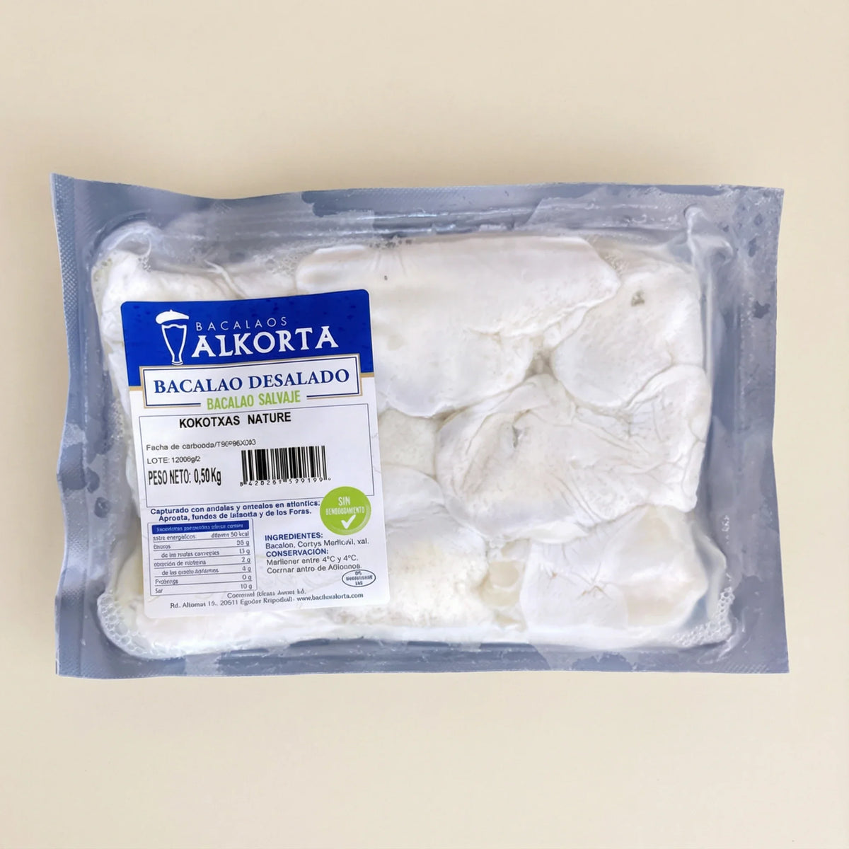 Cocochas de bacalao desalado Alkorta melosas y ricas en gelatina natural