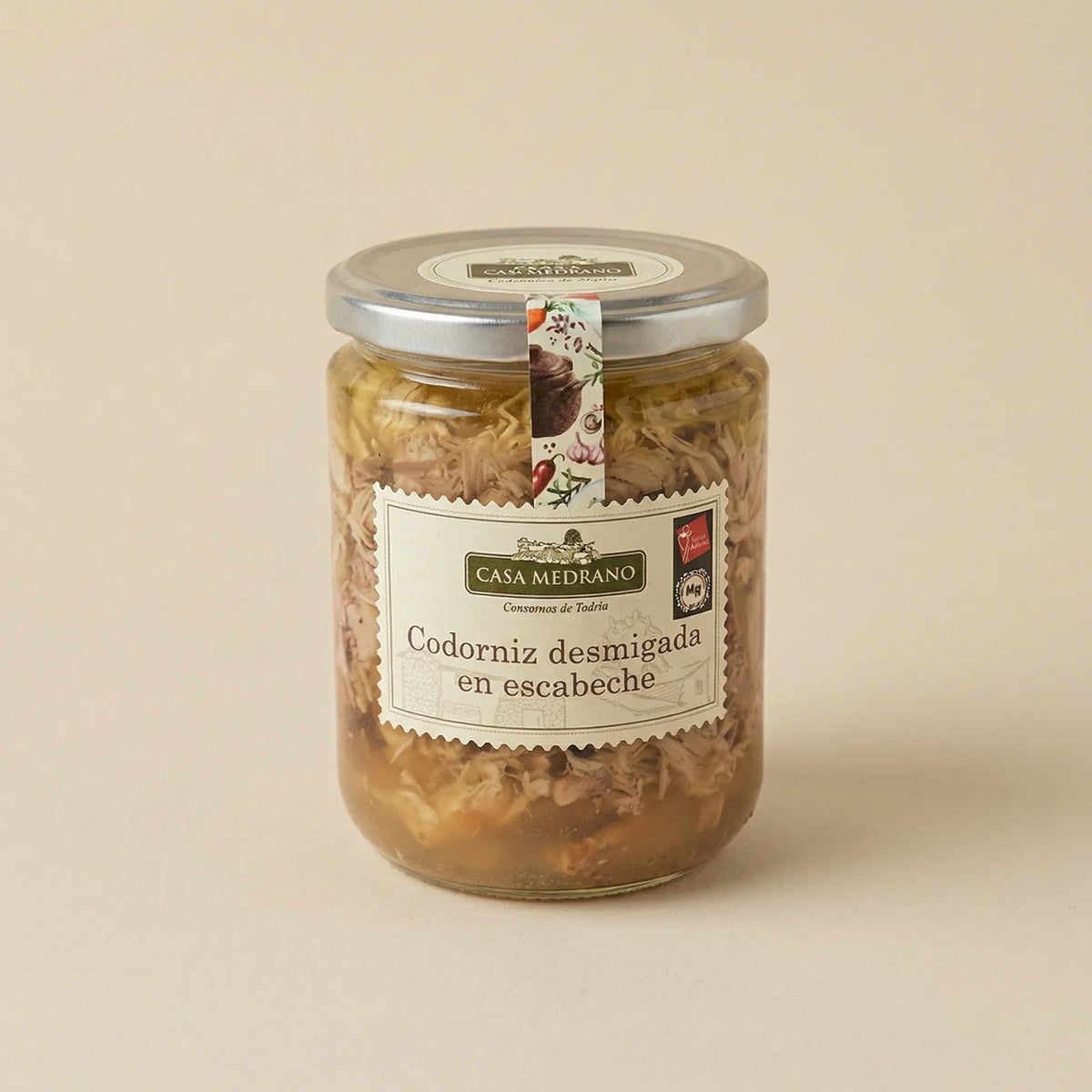 Codorniz desmigada en escabeche Casa Medrano 400 g
