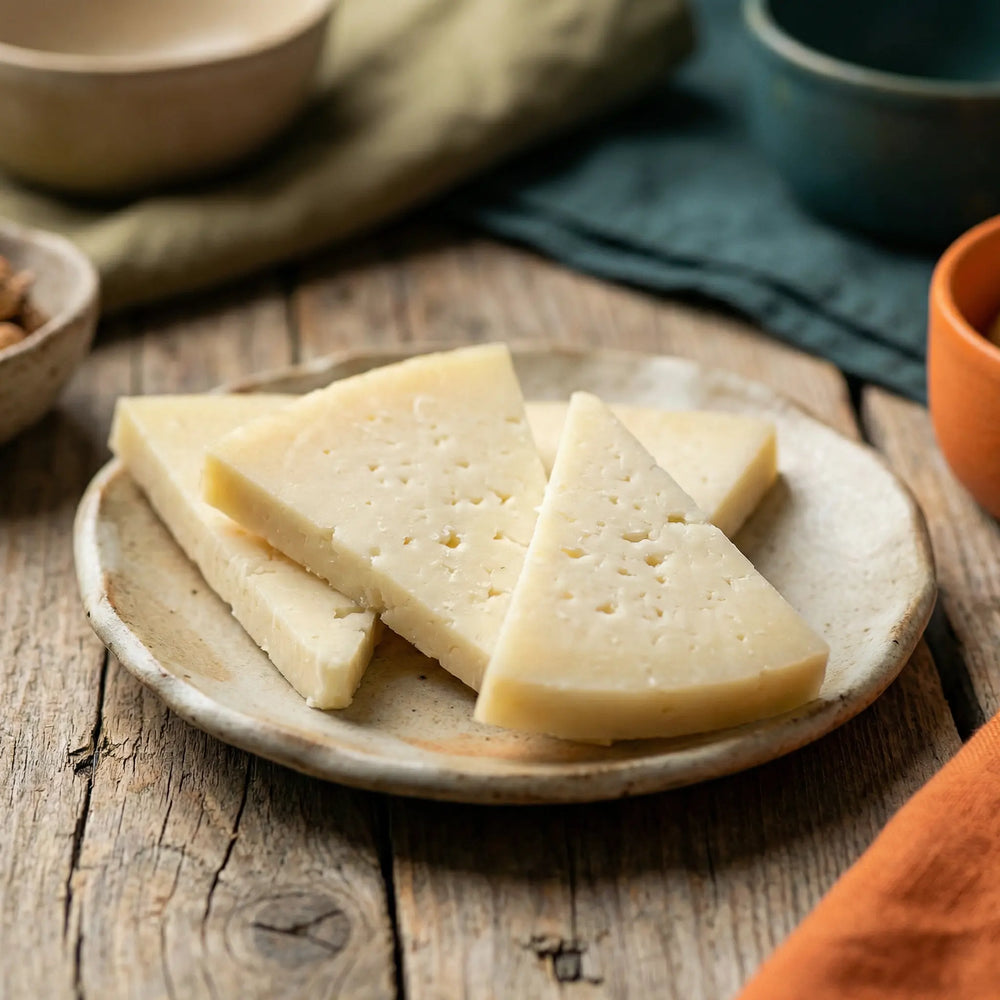 Pack gourmet del País Vasco con piquillos, queso y tejas artesanas
