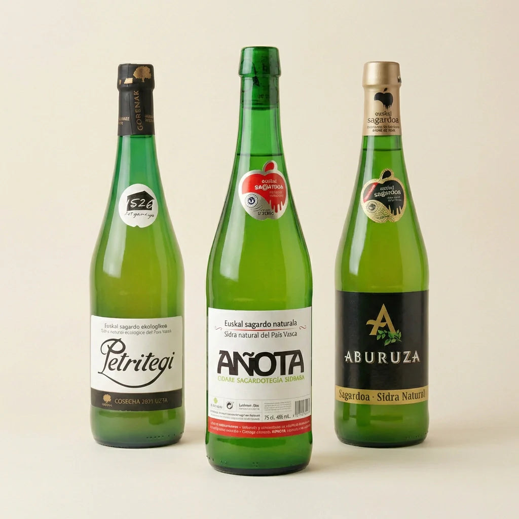 Pack degustación con sidras naturales del País Vasco