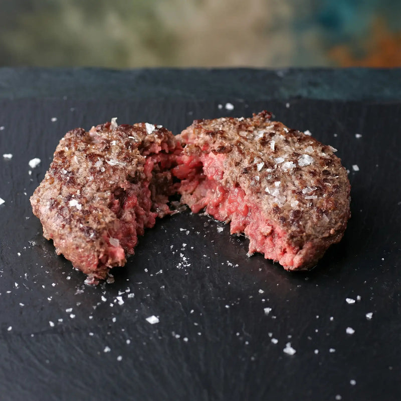 Hamburguesa gourmet con máxima jugosidad y textura equilibrada
