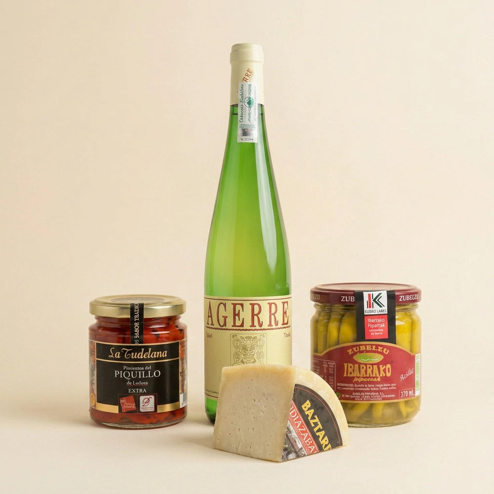 Regalo con Queso Idiazabal y Txakoli MAHAI