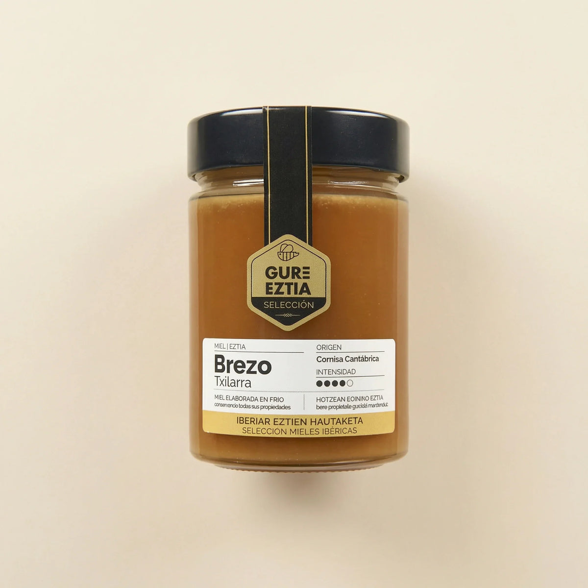 Miel de brezo Gure Eztia intensa aromática y de producción artesanal