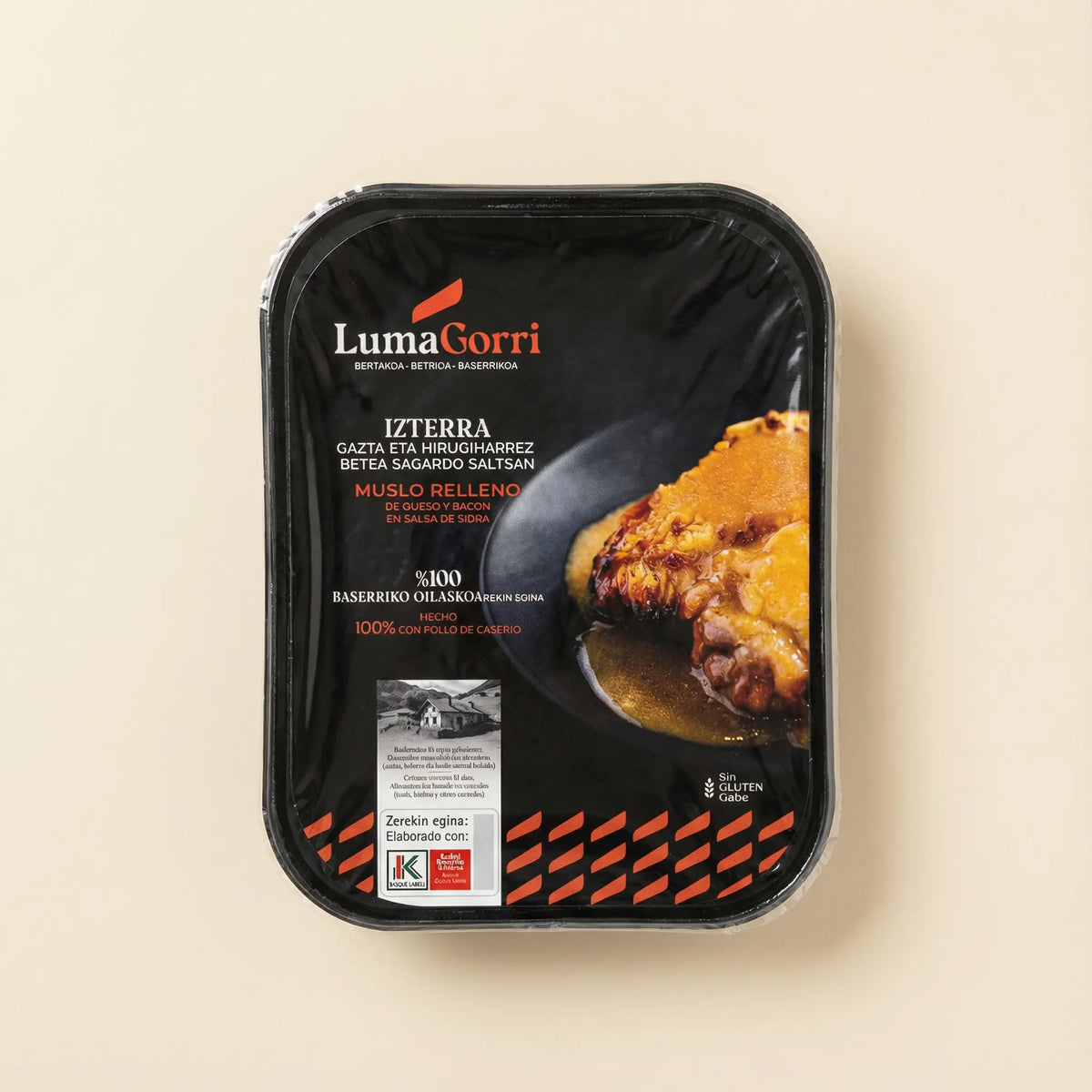 Muslo de pollo relleno Lumagorri 300 g jugoso y sabroso