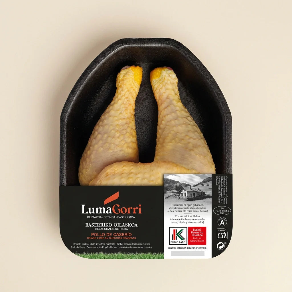 Muslos de pollo caserío Lumagorri Eusko Label jugosos