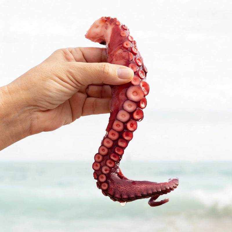 Pulpo gourmet listo para servir con textura tierna