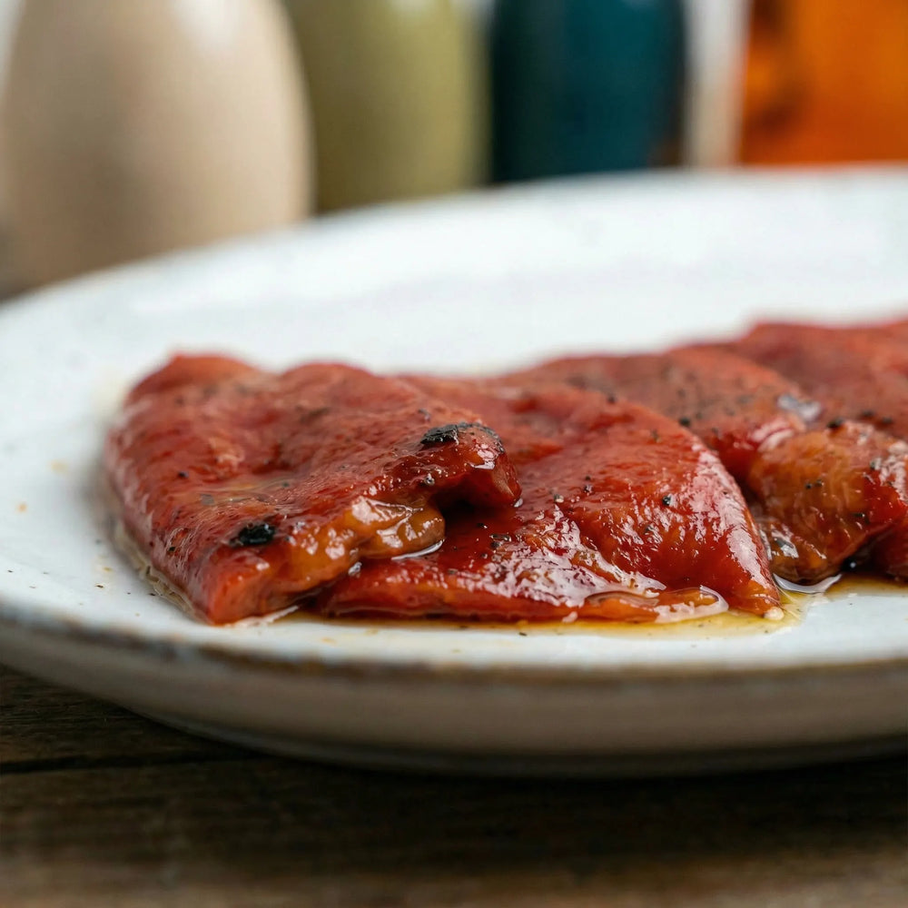 Pimiento del piquillo con sabor dulce y textura fina