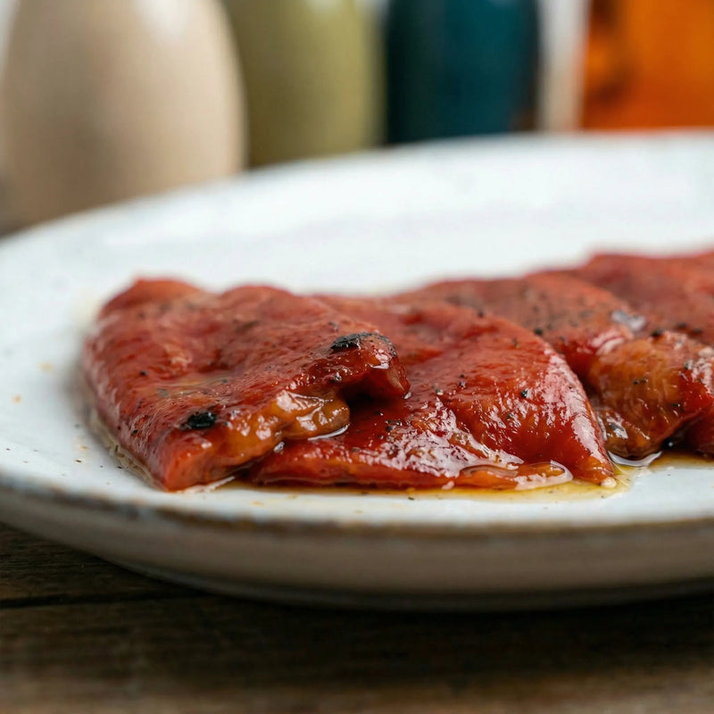 Pimiento del piquillo con sabor dulce y textura fina
