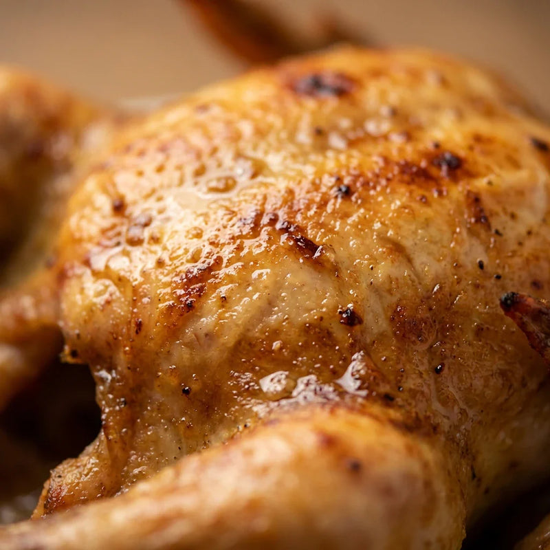 Pollo de caserío con textura tierna