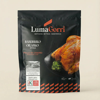 Pollo de caserío preasado Lumagorri Eusko Label listo para horno