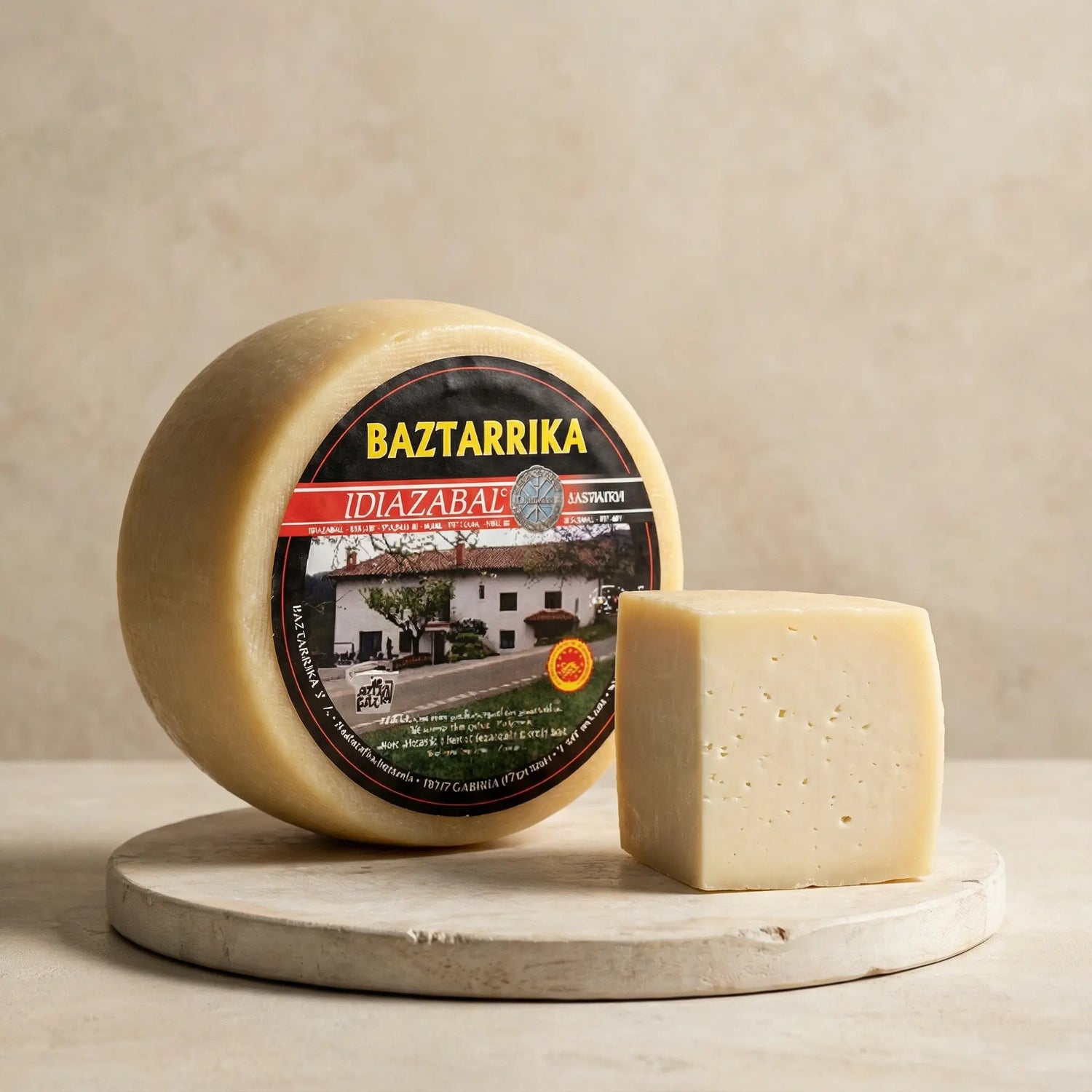 Cuña de Idiazabal ideal para tablas gourmet y maridajes