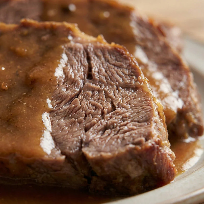 Carne de ternera con textura jugosa y sabor suave