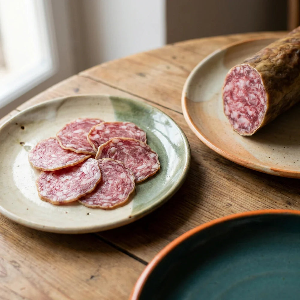 Salchichón ibérico ideal para tablas y aperitivos