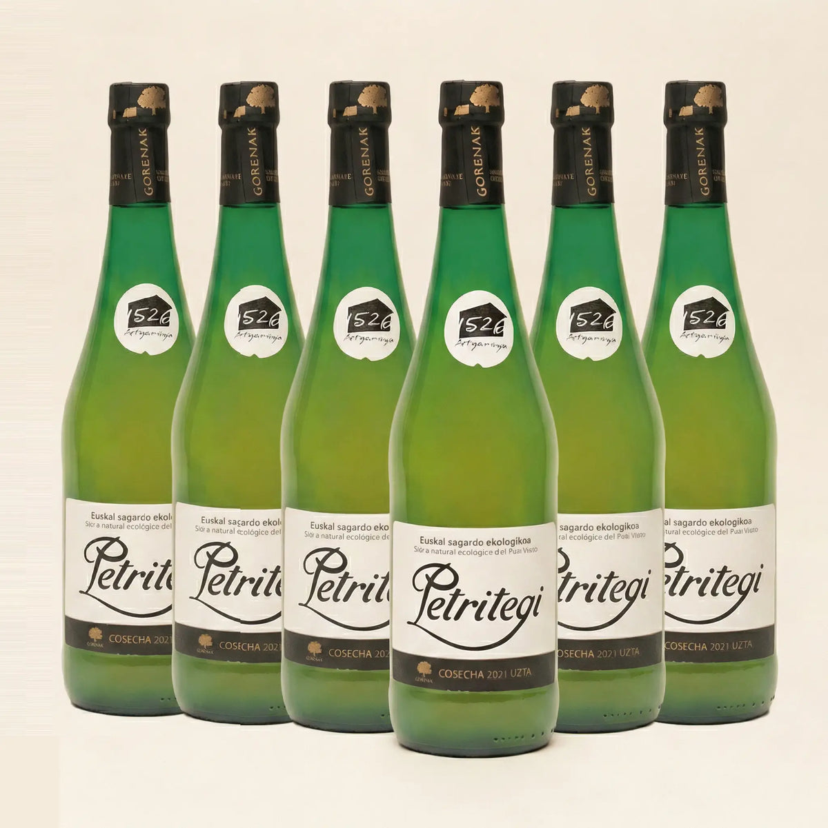 Sidra natural Petritegi pack 6 Euskal Sagardoa