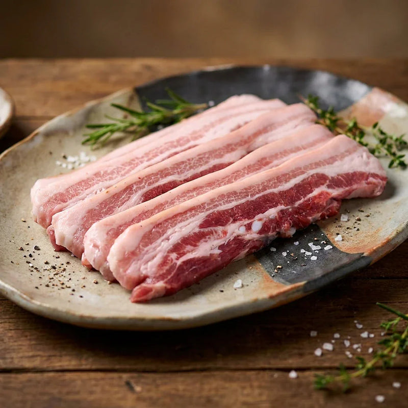 Panceta sin adobar perfecta para cocina casera